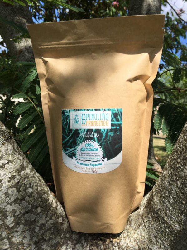 Vente de Spiruline en sachet de 500 grammes